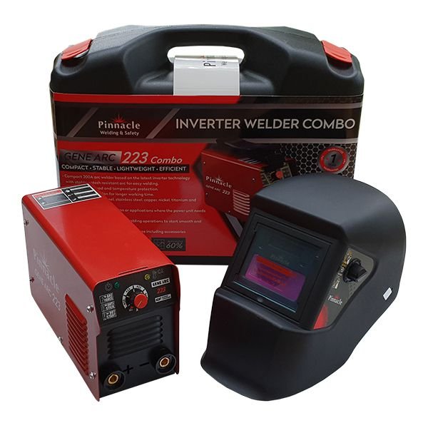 GENE ARC 223 ARC Welding Combo Kit, with Carry Case & Welding Helmet