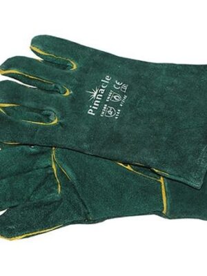 Pinnacle Green Lined Welding Gloves Elbow Length 8" Premium Grade