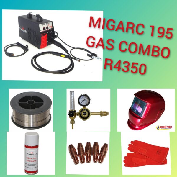 PINNACLE MIGARC 195 GAS COMBO KIT