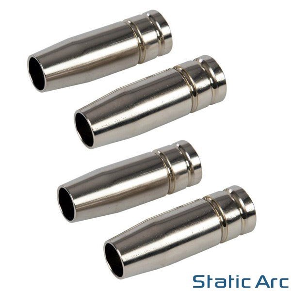 Conical shroud nozzles for MIG torch different sizes. pack of 5s
