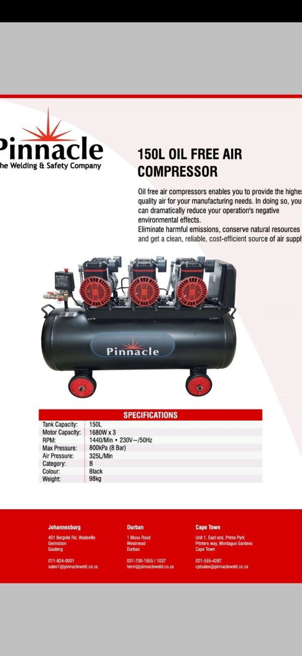 150l OIL FREE COMPRESSOR
